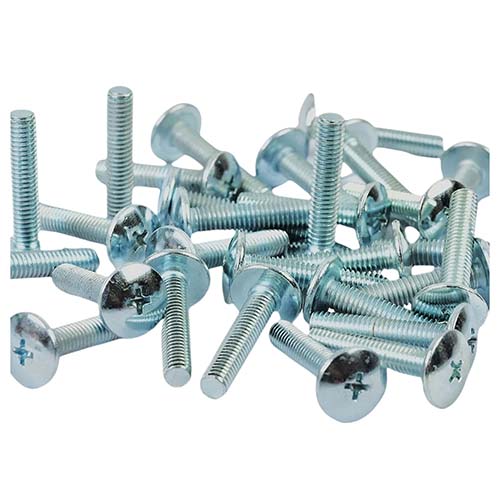 TORNILLO M6X25 PLATEADO P/PLASTICOS CABEZA Ø 16mm X UNIDAD PLASTICA VC (T004A)