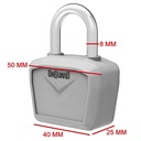 CANDADO ONGUARD 8240 NEON AZUL 40mm