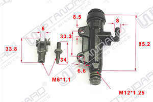 BOMBA DE FRENO TRASERA BAJAJ ROUSER 200 NS (AUXILIAR) STD