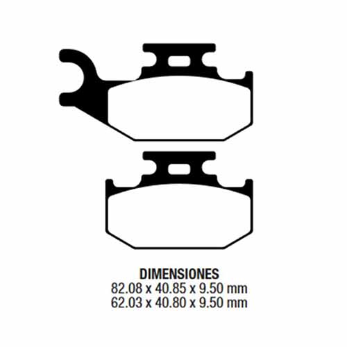 PASTILLA DE FRENO CAN-MA/ YAMAHA 700 RAPTOR DEL. FRIMA (139)