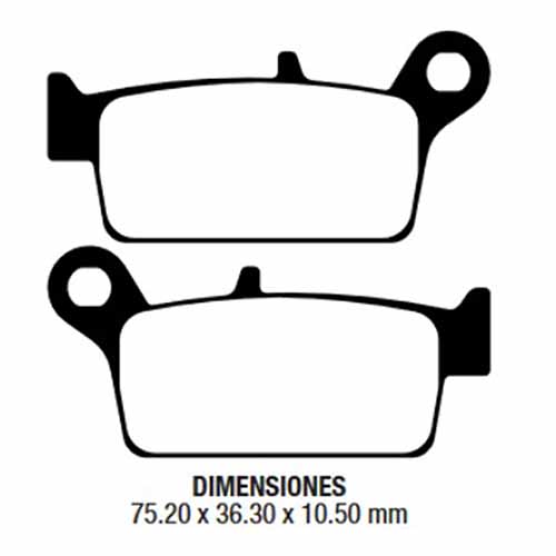 PASTILLA DE FRENO HONDA CR 85 R DEL. FRIMA (122)