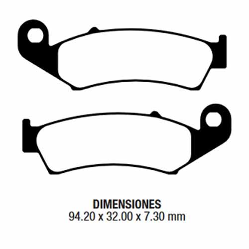 PASTILLA DE FRENO HONDA CRM 50 RN/RP/RR/RT DEL. FRIMA (123)