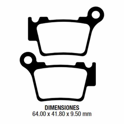 PASTILLA DE FRENO HUSQVARNA/ KTM TRAS. FRIMA (136)