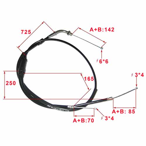 CABLE ACELERADOR HONDA MB100 STD