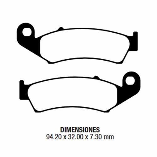 PASTILLA DE FRENO SUZUKI GIXXER 150 DEL. FRIMA (146)