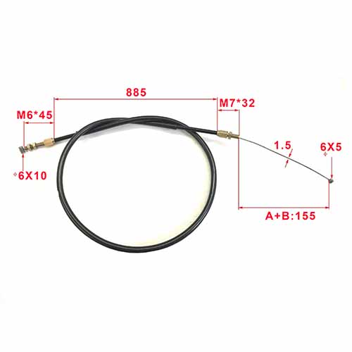 CABLE ACELERADOR HONDA XR250 96/01 STD