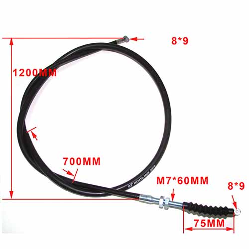 CABLE FRENO DEL. HONDA XLR 125 STD