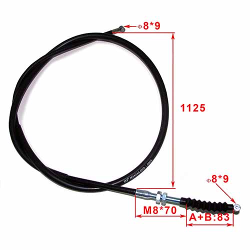 CABLE FRENO DEL. YAMAHA DT 125 STD