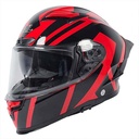 CASCO SNAIL FF871 DOBLE VISOR RED/BLACK XXL