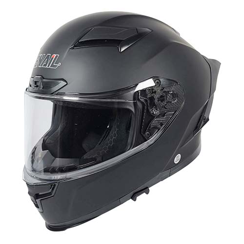 CASCO SNAIL FF871 DOBLE VISOR BLACK MATT XXL