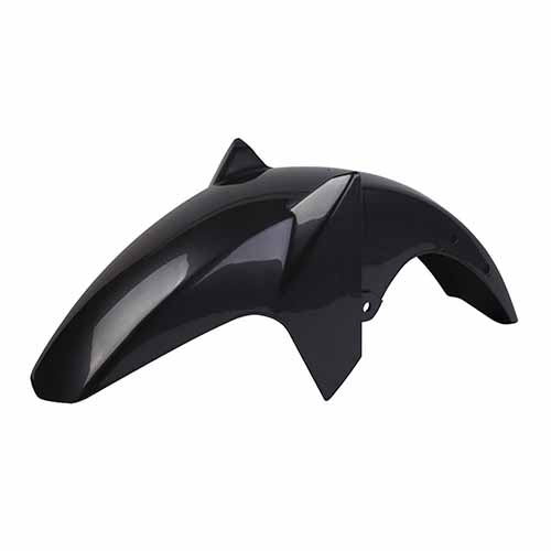 GUARDABARRO DEL. YAMAHA YBR 125 ED FACTOR NEGRO+SOPORTE MTC