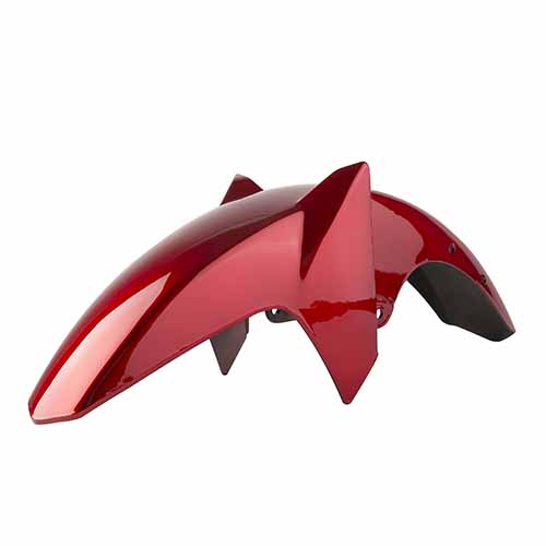 GUARDABARRO DEL. YAMAHA YBR 125 ED FACTOR ROJO + SOPORTE MTC