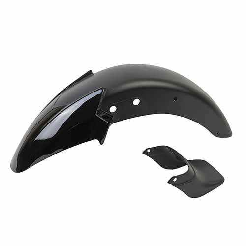 GUARDABARRO DEL. BAJAJ ROUSER 135 NEGRO (+ BABERITO) MTC