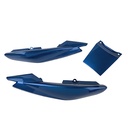 CACHA BAJO ASIENTO + UNION YAMAHA YBR125 ED FACTOR AZUL (3PCS) MTC