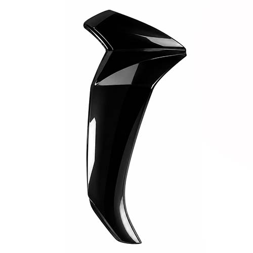 CUBRE PIERNA EXTERIOR YAMAHA NEW CRYPTON 110 NEGRO LADO DERECHO MTC
