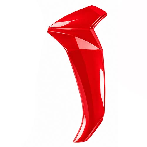 CUBRE PIERNA EXTERIOR YAMAHA NEW CRYPTON 110 ROJO LADO IZQUIERDO MTC