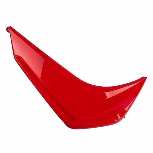 CUBRE PIERNA EXTERIOR HONDA WAVE 110S ROJO LADO IZQUIERDO MTC