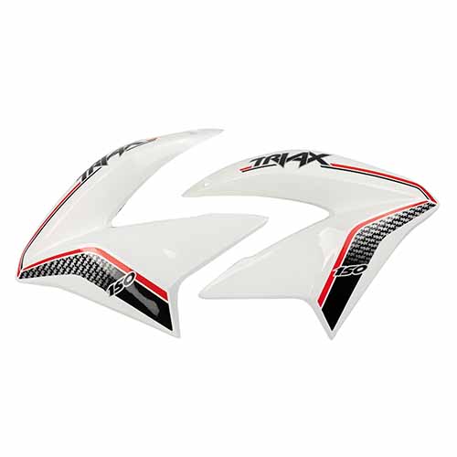 CACHA LATERAL TANQUE CORVEN TRIAX R3 200/250 BLANCO (JGO) MTC