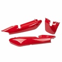 CACHA BAJO ASIENTO + UNION COLIN YAMAHA YBR 125 ROJO (3PCS) MTC