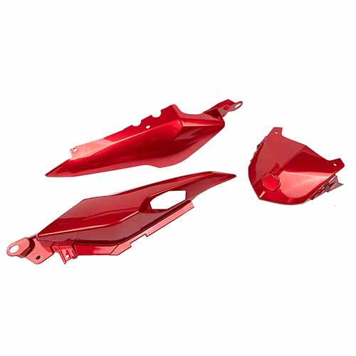 CACHA BAJO ASIENTO + UNION COLIN YAMAHA FZ16 BORDO (3PCS) MTC