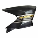 CACHA TANQUE YAMAHA YBR125 ED FACTOR NEGRO LADO DERECHO MTC