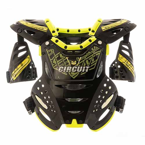 PECHERA CIRCUIT ADULTO PP/PP NEGRO/AMARILLO FLUOR (PR004-E01) CIRCUIT EXCLU