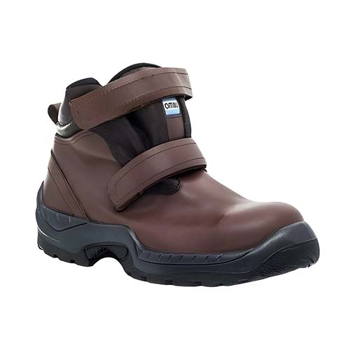BOTIN ZINC C/VELCRO P/ACERO MARRON OMBU T.43 (0ZO-11N1-Z25)