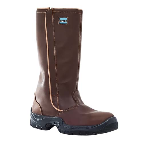 BOTA PETROMBU HIDROF. C/CIERRE LATERAL Y ABRIG. MARRON OMBU TALLE 40 (5TO-91H1-Z24)