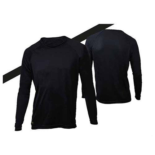 CAMISETA ML MASC. PRIMERA PIEL TALLE S NEGRO CAS (RCT-0002-008)