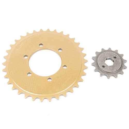 CORONA Y PIÑON MONDIAL RD 200 K (34-14) CREUSO (9173-KIT)