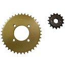 CORONA Y PIÑON MOTOMEL S2 150 / 200 CUSTOM (38-15) CREUSO (9200-KIT)