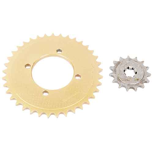 CORONA Y PIÑON YAMAHA T105 CRYPTON / E (37-15) CREUSO (9309-KIT)