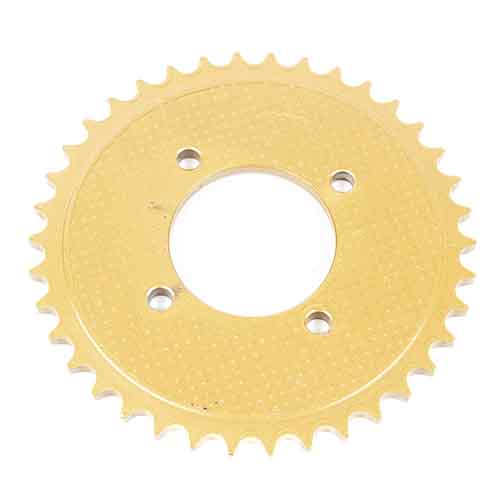 CORONA DE TRANSMISION MOTOMEL CG 150 S2 /100/125/200 CUSTOM (Z38) CREUSO (3456-ARG)