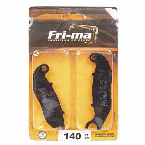 PASTILLA DE FRENO MOTO NEW WAVE / NEW TITAN / INVICTA 150/125 / KAWASAKI KAF 1000 FRIMA (140)