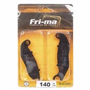 PASTILLA DE FRENO MOTO NEW WAVE / NEW TITAN / INVICTA 150/125 / KAWASAKI KAF 1000 FRIMA (140)