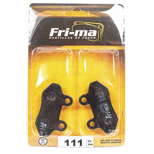 PASTILLA DE FRENO MOTOMEL X3M DEL. FRIMA (111)