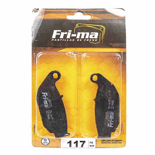 PASTILLA DE FRENO HONDA CBF 150 MB MOD 11/12 TRAS. FRIMA (117)