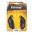 PASTILLA DE FRENO HONDA CBF 150 MB MOD 11/12 TRAS. FRIMA (117)