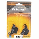 PASTILLA DE FRENO HONDA CR 125/CRF150/230/250/450 TRAS. FRIMA (137)