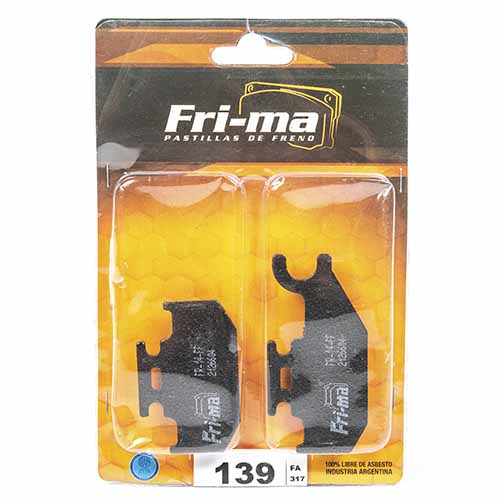 PASTILLA DE FRENO CAN-MA/ YAMAHA 700 RAPTOR DEL. FRIMA (139)