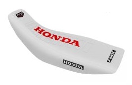 FUNDA ASIENTO HONDA XR250 TORNADO BLANCO/BLANCO/ROJO (MXH HFS 8BBR)