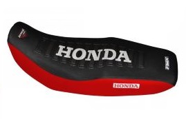 FUNDA ASIENTO HONDA XR125L NEGRO/ROJO/BLANCO FMX (MXH HFS 19NRB)