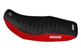 FUNDA ASIENTO HONDA XR125L NEGRO/ROJO FMX (MXH HF 19NR)