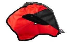 FUNDA TANQUE BROS125/TRIAX250/SKUA150/SAHEL150-200/APPIA150 NEGRO/ROJO FMX (TCH 605 NR)