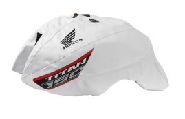 FUNDA TANQUE HONDA CG150 NEW 2019 ESTAMPADO BLANCO FMX (THG 118 E-B)