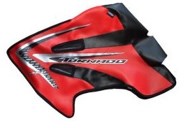 FUNDA TANQUE HONDA TORNADO 14/16 ESTAMPADO ROJO FMX (THG 8 1416E-R)