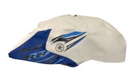 FUNDA TANQUE YAMAHA SZ RR150 ORIG. ESTAMPADO BLANCO FMX (TYG 76E-B)