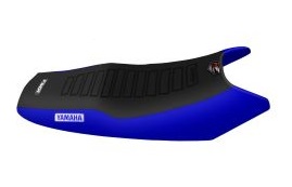 FUNDA ASIENTO YAMAHA YBR 125 ED FULL DEFLECTORES NEGRO/AZUL (MXY HF 69NA)