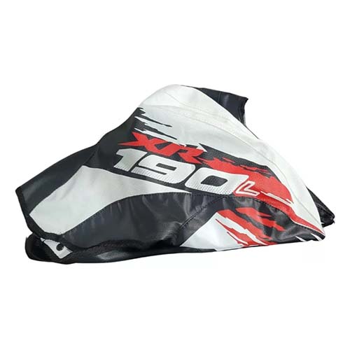 FUNDA TANQUE HONDA XR190L ORIG. ESTAMPADO BLANCO FMX (THG 114 E-B)