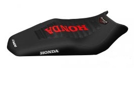 FUNDA ASIENTO HONDA CB 250 TWISTER 2017 NEGRO/NEGRO/ROJO FMX (MXH HFS 67NNR)